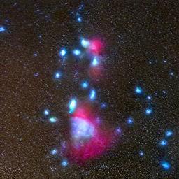 generated: a view of the Orion constellation in the night sky #1